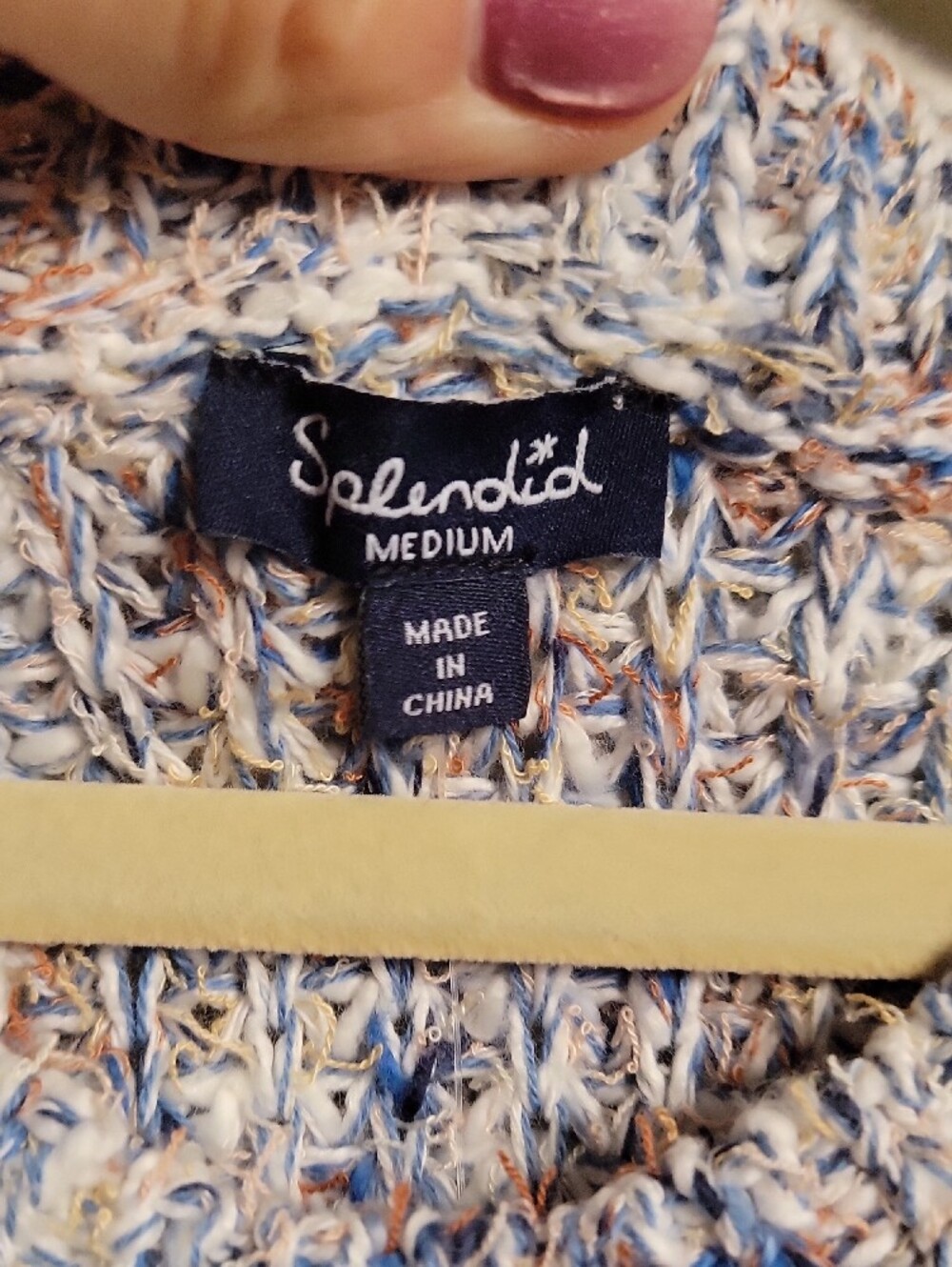 Splendid Multi-Blue Knit Tank - Picture 3 of 5